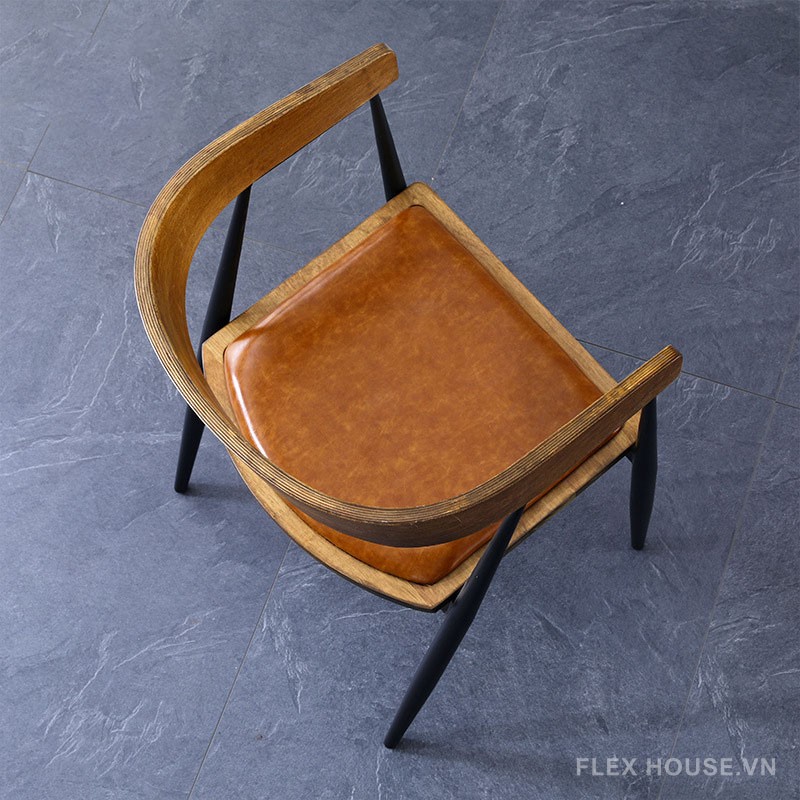Ghế cafe bằng gỗ retro kiểu Bắc Âu SEN972 7
