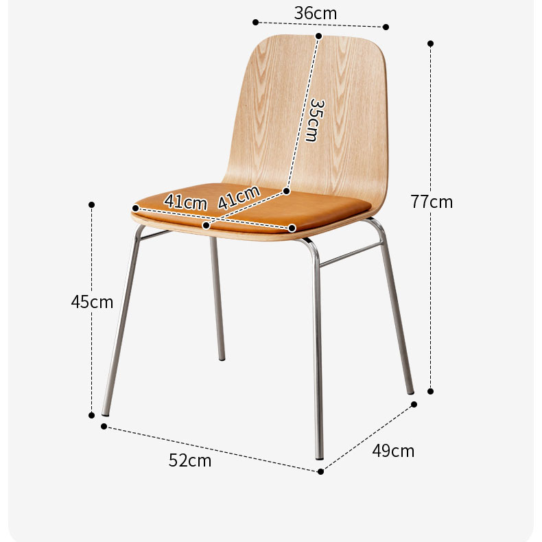 Ghế cafe thư giãn gỗ phong cách Bắc Âu SC174 12