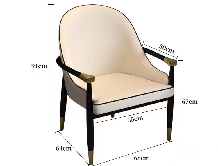Ghế đàm phán da có tay vịn sang trọng SC712 13