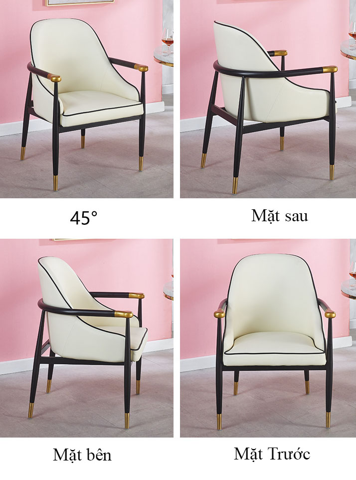 Ghế đàm phán da có tay vịn sang trọng SC712 12