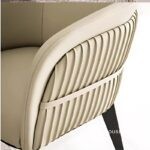 Ghế nhà hàng khung gỗ bọc da kiểu Ý JIN5409 (4)