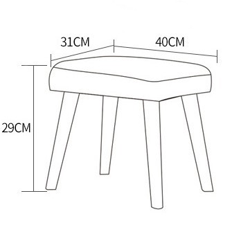Ghế sofa bập bênh vải nhung kẻ sọc cổ điển kiểu Bắc Âu AH295 14