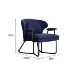 Ghế sofa cafe có tay vịn kiểu Bắc Âu FAD8749 (1)