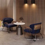 Ghế sofa cafe có tay vịn kiểu Bắc Âu FAD8749(4)