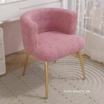 Ghế sofa đơn bàn trang điểm vải giả lông cừu hiện đại DYT8991(8)