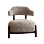 Ghế sofa đơn khung gỗ tần bì vải giả lông cừu cao cấp FAD8616(4)