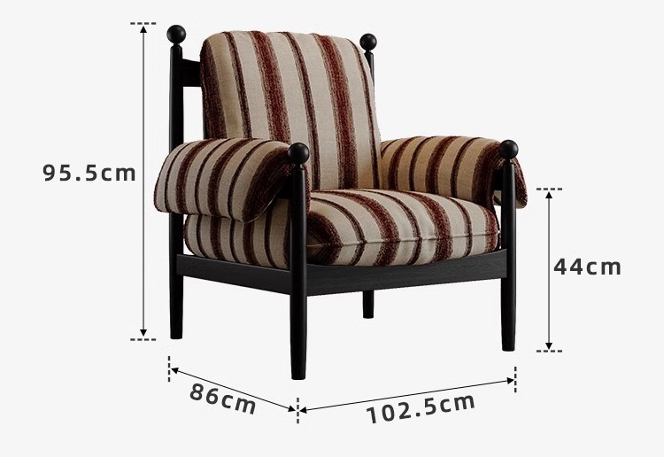 Ghế sofa đơn thư giãn phòng khách tựa lưng êm ái SAB057 16