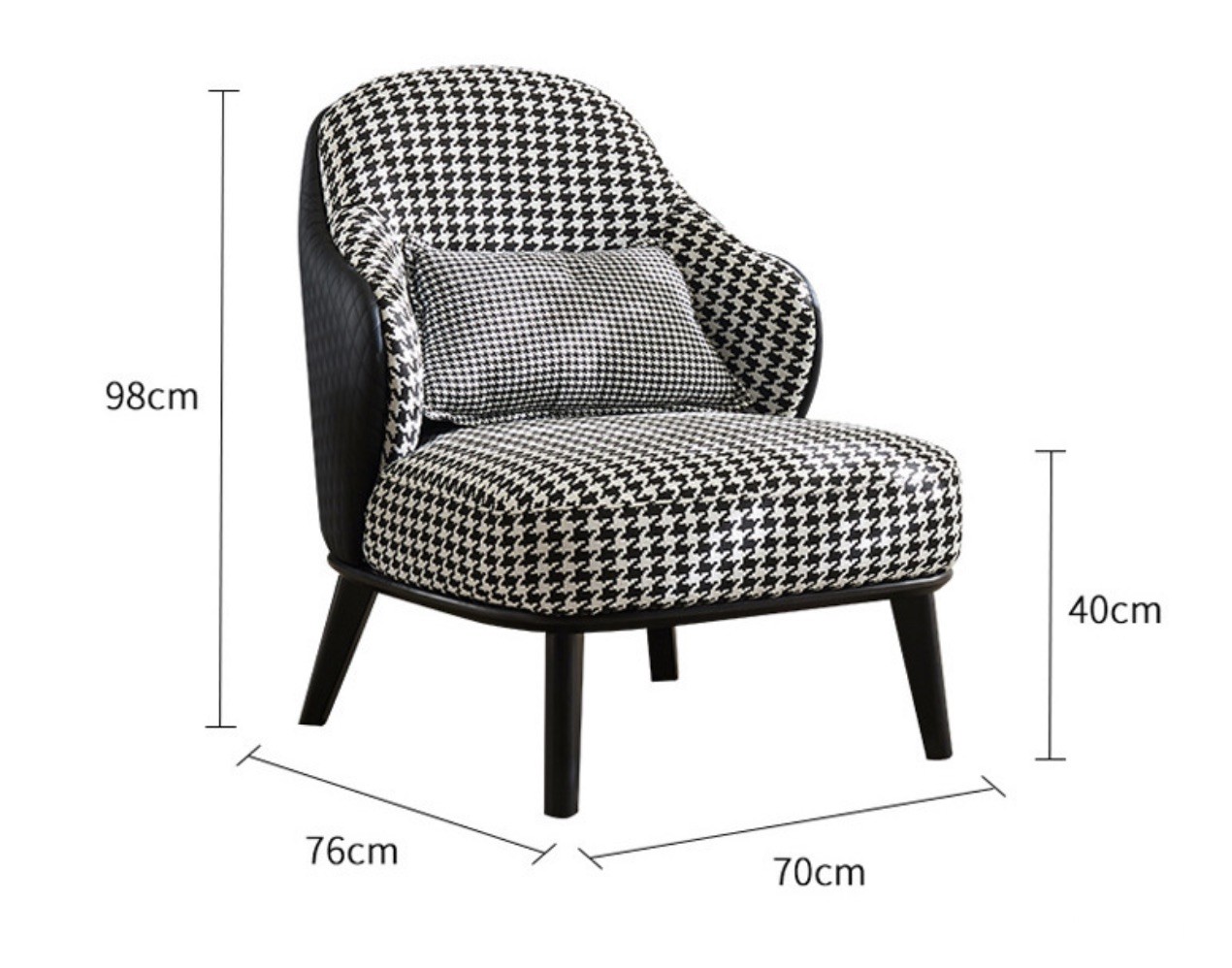 Ghế sofa đơn vải lanh chân thép cho phòng khách FAD683 17