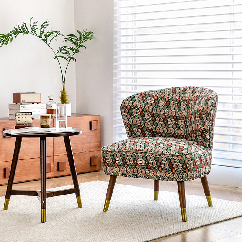 Ghế sofa đơn vải lanh dòng Vintage style Mỹ cổ điển AH705 8