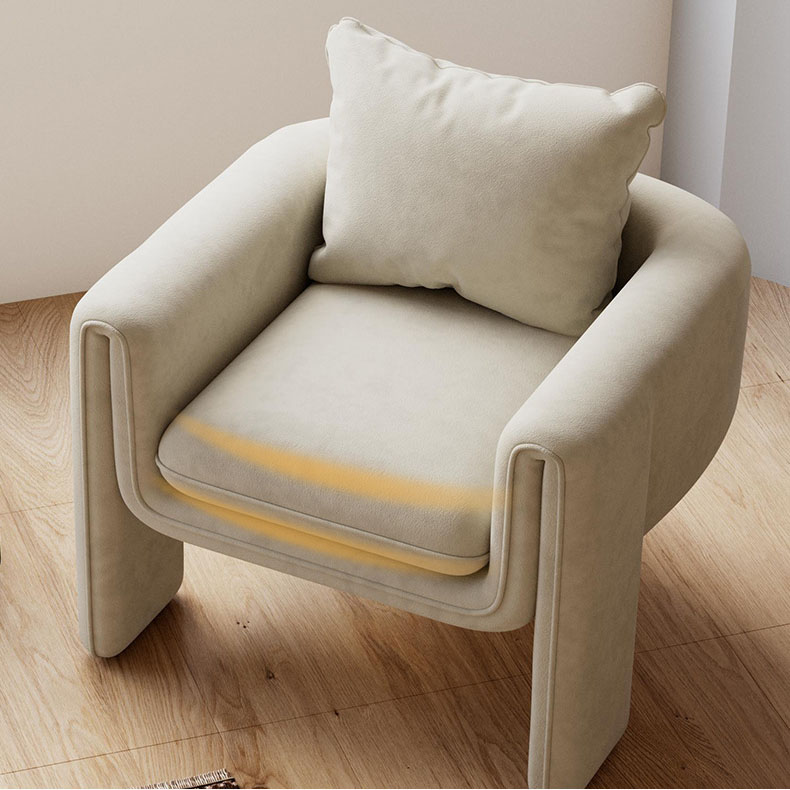 Ghế sofa đơn vải nhung dòng Nordic light sang trọng FAD655 11