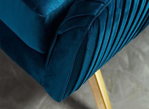Ghế sofa đơn vải nhung lưng cao hiện đại FAD682 12