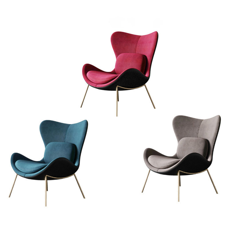 Ghế sofa đơn vải nhung lưng cao sang trọng FAD6252 15
