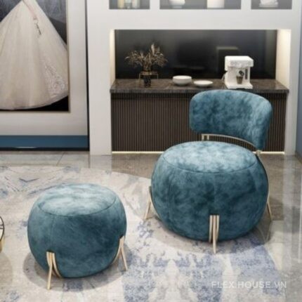 Ghế sofa đơn vải nhung phong cách hiện đại FAD659