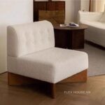Ghế sofa lười vải giả lông cừu hiện đại Bắc Âu FAD757
