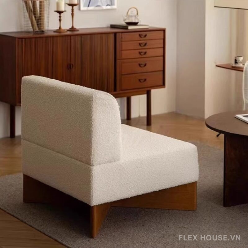 Ghế sofa lười vải giả lông cừu hiện đại Bắc Âu FAD757 3