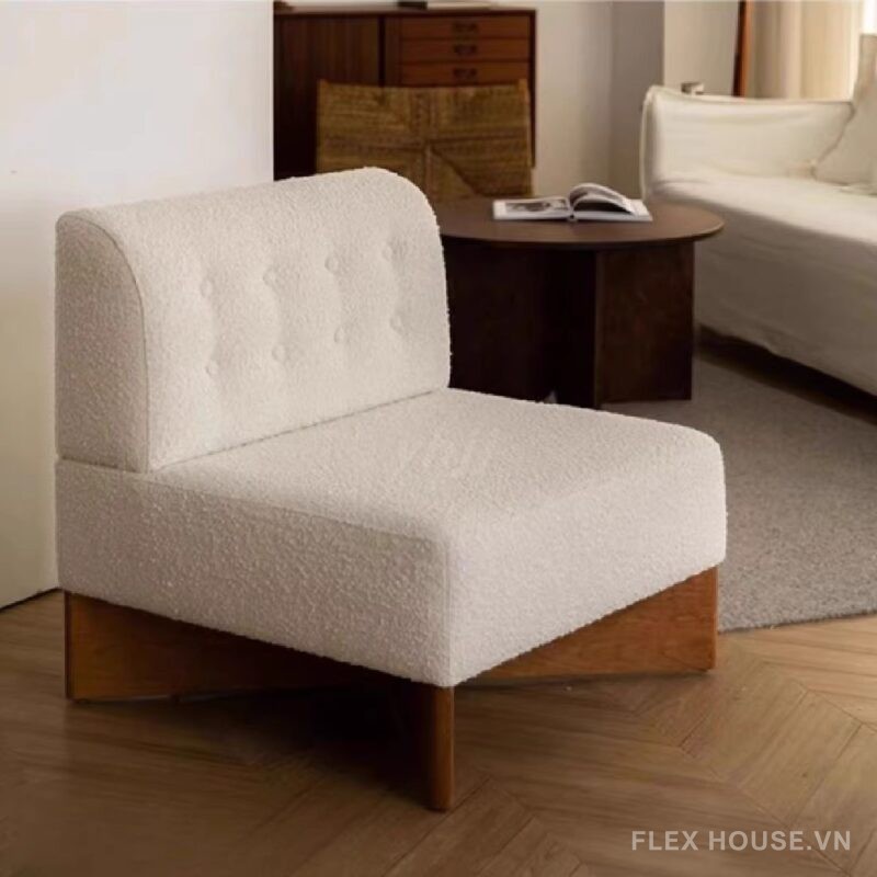 Ghế sofa lười vải giả lông cừu hiện đại Bắc Âu FAD757 1