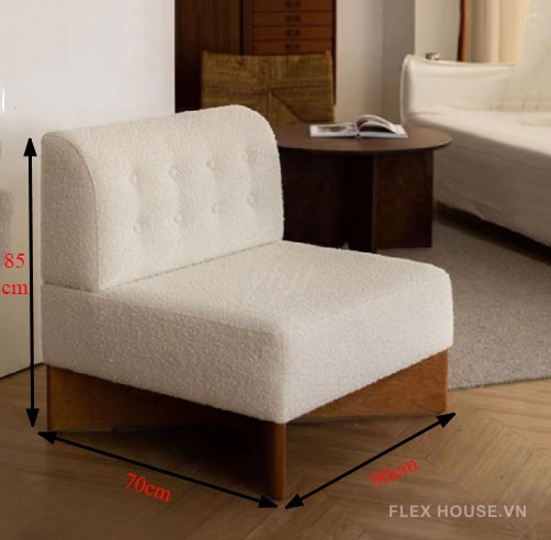 Ghế sofa lười vải giả lông cừu hiện đại Bắc Âu FAD757 10