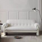 Ghế sofa phòng khách vải giả lông cừu hiện đại FAD8515
