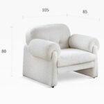 Ghế sofa phòng khách vải giả lông cừu hiện đại FAD8515(5)