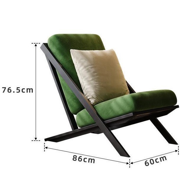 Ghế sofa thư giãn vải nhung mờ phong cách Wabi-Sabi SAB805 12