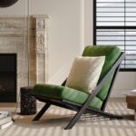Ghế sofa thư giãn vải nhung mờ phong cách Wabi-Sabi SAB805