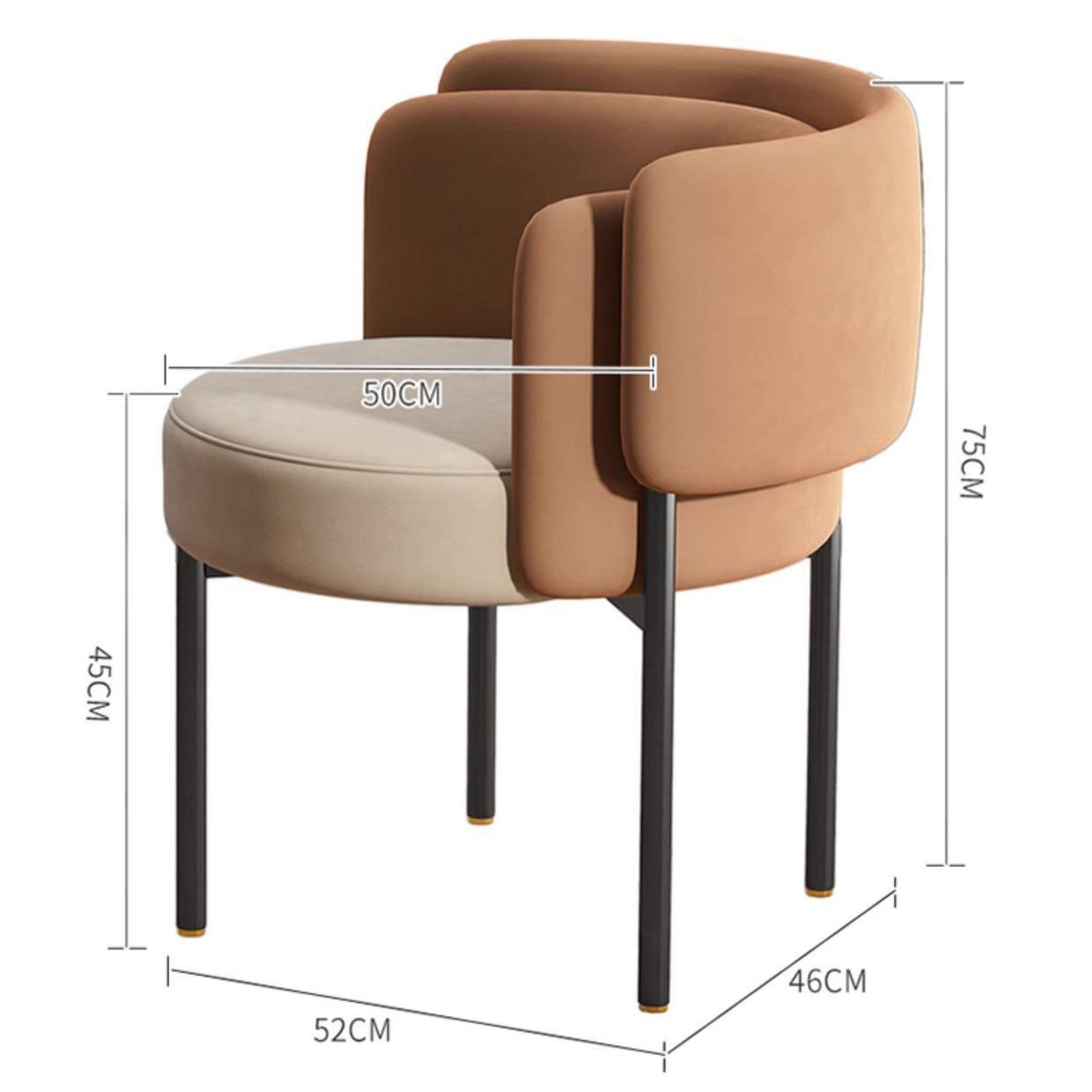 Ghế tiếp khách tựa lưng kép hình cánh bướm Ý cao cấp FAD721 5