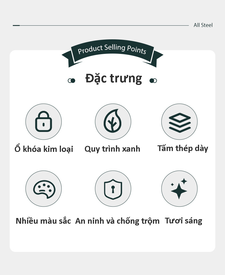 Két sắt nhỏ khóa chìa để bàn nhiều màu LYC395 10