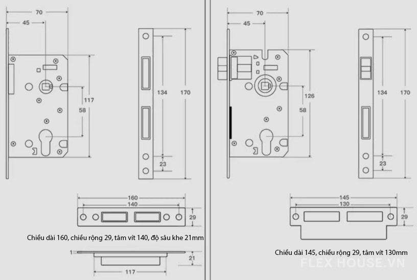 Khóa tay gạt hợp kim kẽm hình cá heo FB6018 13