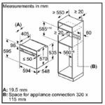 Lò nướng Bosch 71L Series 4 chính hãng HMH.HBA534EB0K