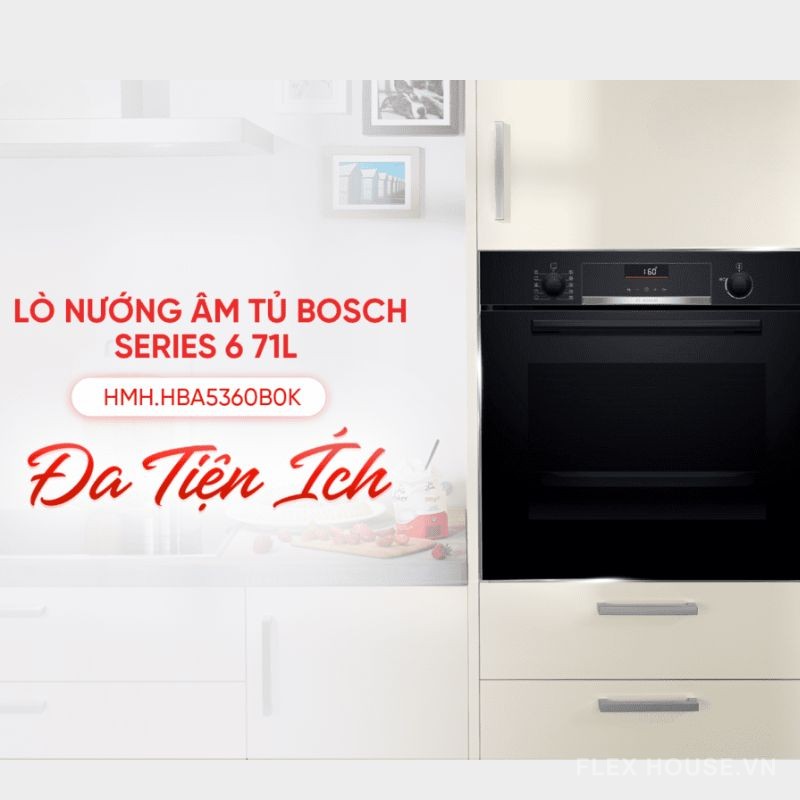 Lò nướng âm tủ Bosch 71L sang trọng HMH.HBA5360B0K (1)