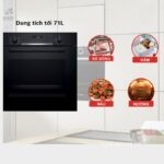 Lò nướng âm tủ Bosch 71L sang trọng HMH.HBA5360B0K (4)