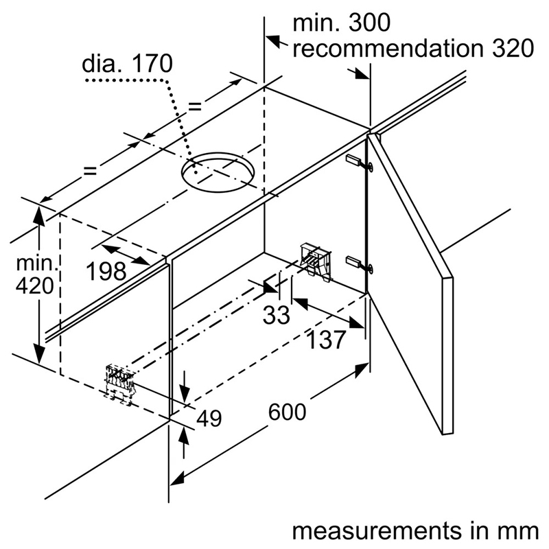 Máy hút mùi âm tủ 90cm Bosch HMH.DFS097A51B 19