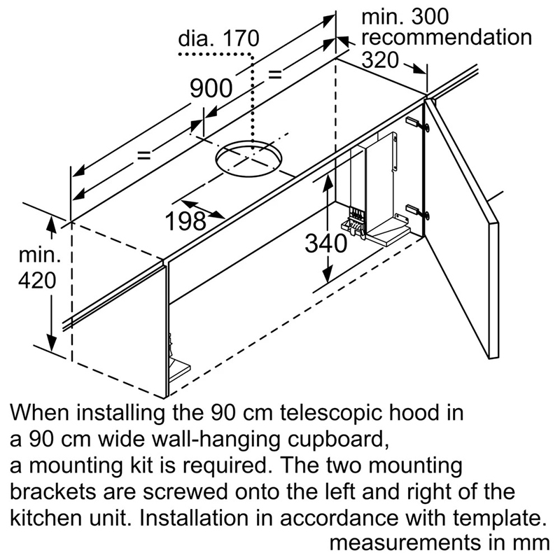 Máy hút mùi âm tủ 90cm Bosch HMH.DFS097A51B 18