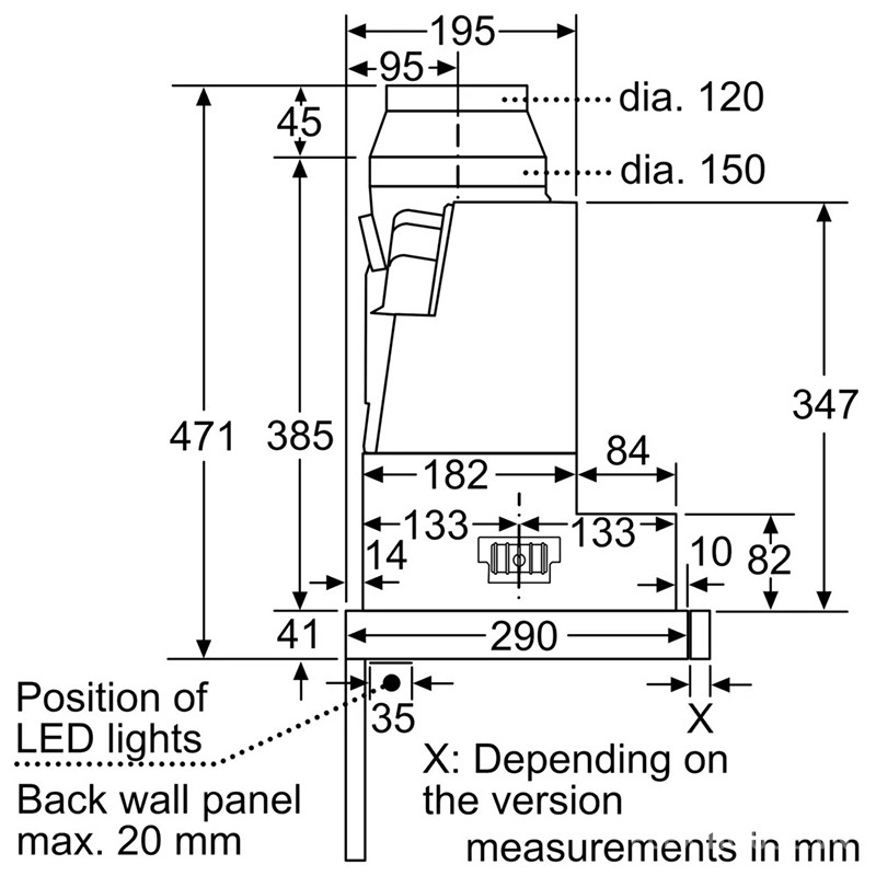 Máy hút mùi âm tủ 90cm Bosch HMH.DFS097A51B 14