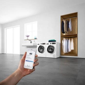 Máy sấy bơm nhiệt 9kg màu trắng Bosch HMH.WQB245B0S