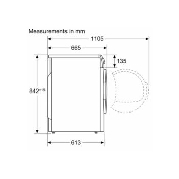 Máy sấy bơm nhiệt chính hãng Bosch 9kg HMH.WTW85400SG (3)