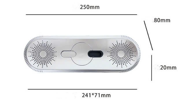 Nắp luồn dây điện nhựa ABS dùng decor bàn làm việc STM6006 10