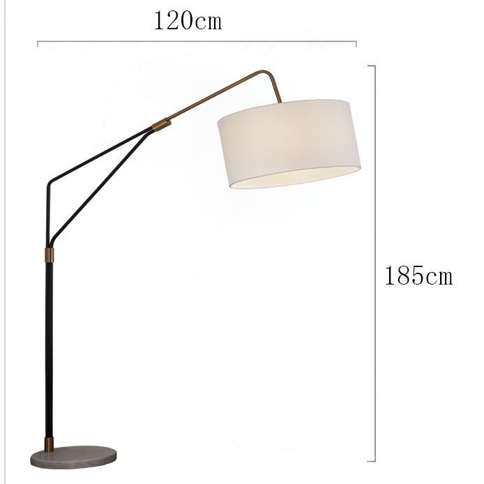 Đèn sàn vải đế đá cẩm thạch nghệ thuật phong cách Bắc Âu MLU618 10