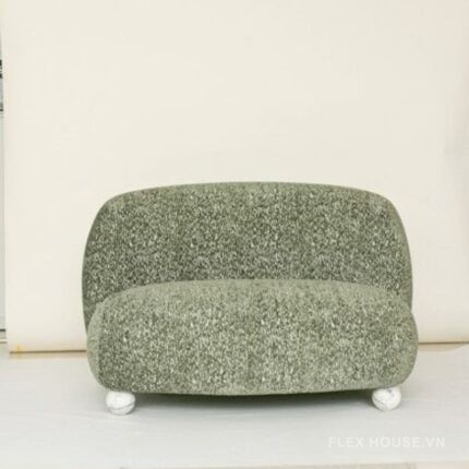 Sofa đôi thư giãn chân tròn kiểu Bắc Âu FAD474