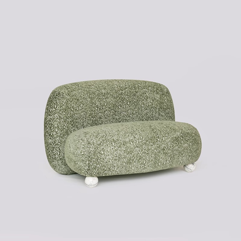 Sofa đôi thư giãn chân tròn kiểu Bắc Âu FAD474 6