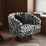 Sofa đơn bạch hổ chân xoay kiểu Pháp SAB944