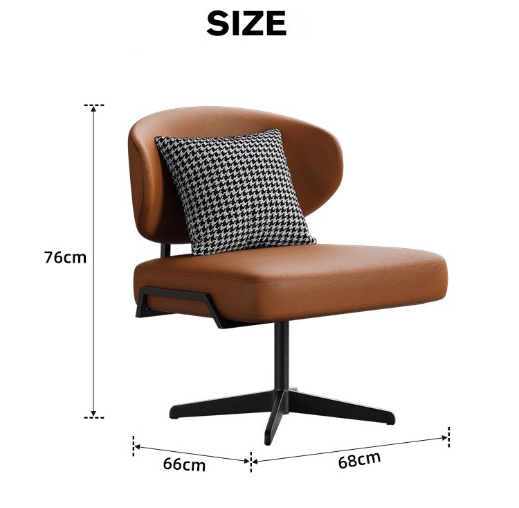Sofa cà phê lễ tân văn phòng hiện đại bọc da SAB488 14