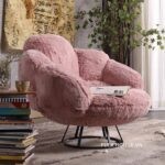 Armchair chân gấu lông mềm decor không gian FAD951