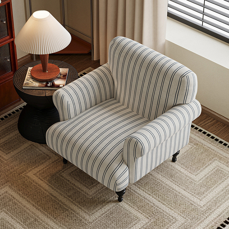 Sofa đơn kiểu Pháp cổ điển phong cách wabisabi SAB544 8