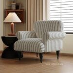Sofa đơn kiểu Pháp cổ điển phong cách wabisabi SAB544