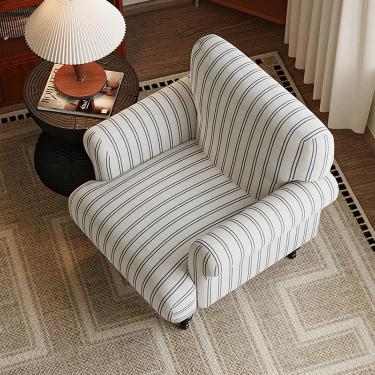 Sofa đơn kiểu Pháp cổ điển phong cách wabisabi SAB544 9
