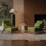 Sofa đơn thư giãn kiểu Bắc Âu lễ tân phòng khách SAB287