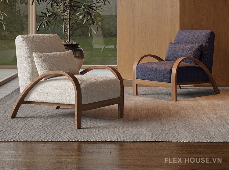 Sofa đơn thư giãn kiểu Bắc Âu lễ tân phòng khách SAB287 7