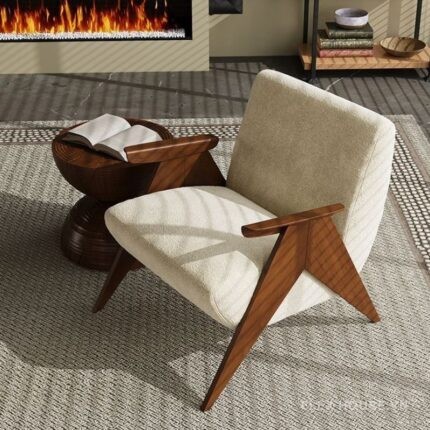 Sofa đơn vải Chenille Wabi-Sabi thiết kế Tây Ban Nha SAB870