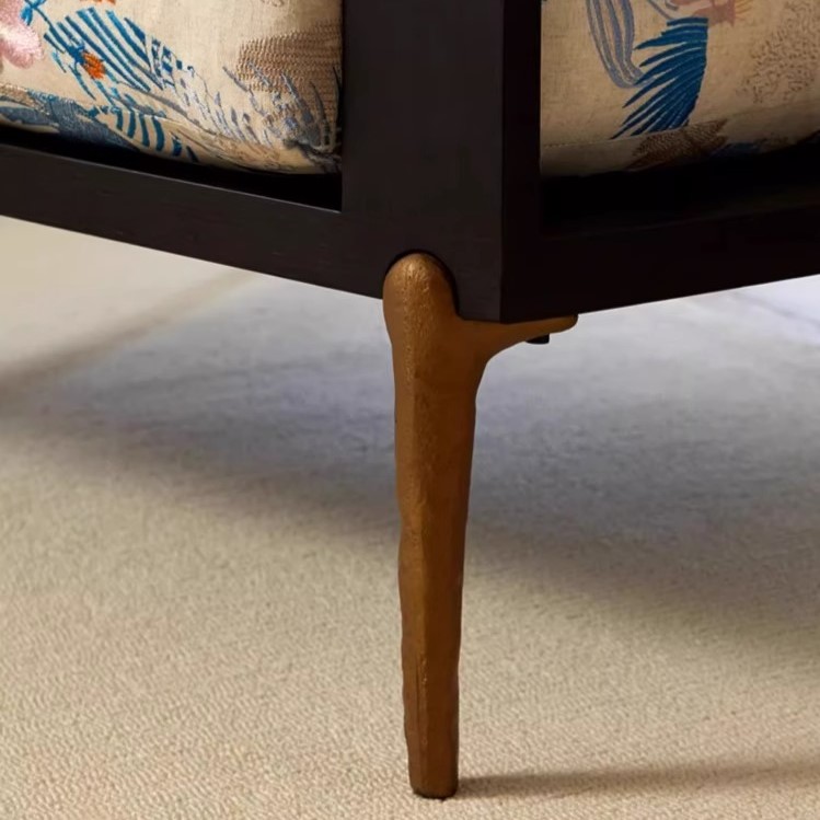 Sofa đơn vải thêu họa tiết phong cách cổ điển SAB248 9
